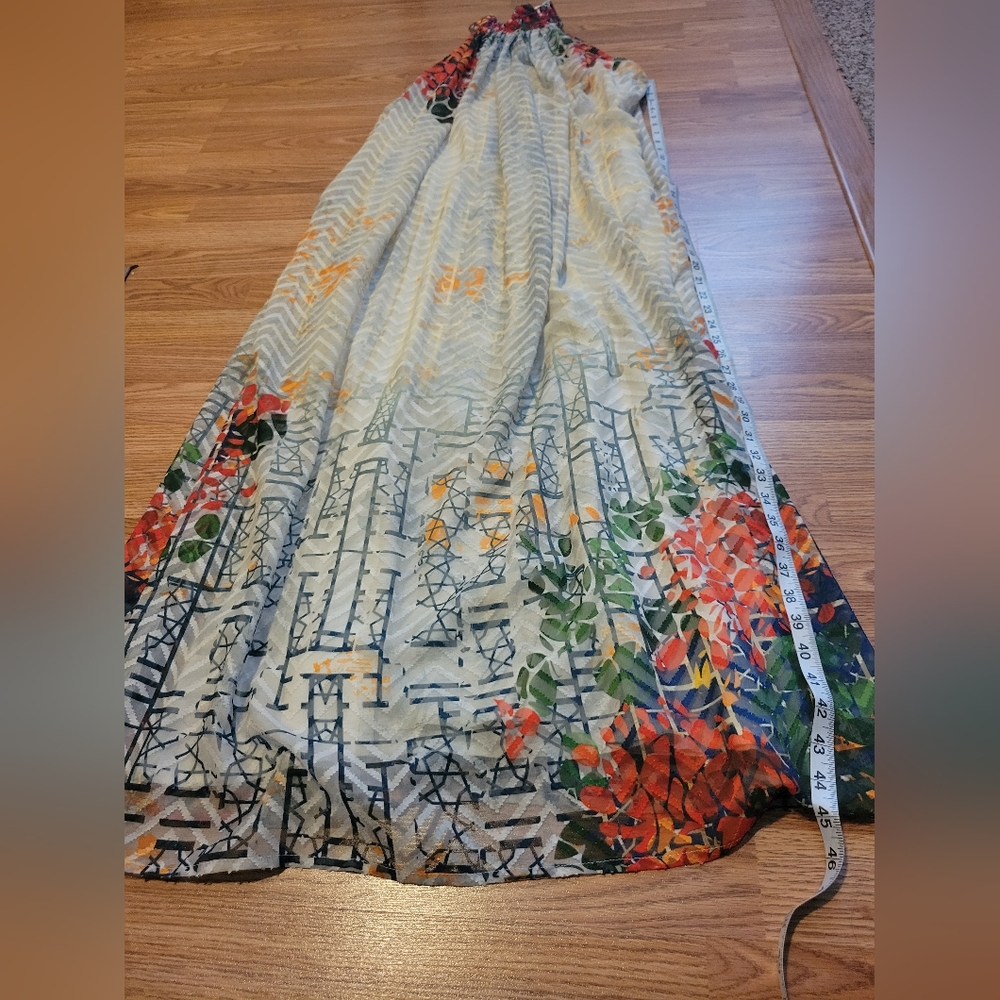 Anthropologie Floral Halter Maxi Dress - Multicolor - Picture 14 of 16